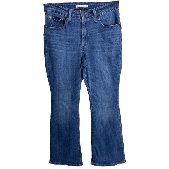 Levi's Denim - Levis 726 High Rise Flare Jeans Womens 31x32 Blue Stretch Denim Western Cowgirl